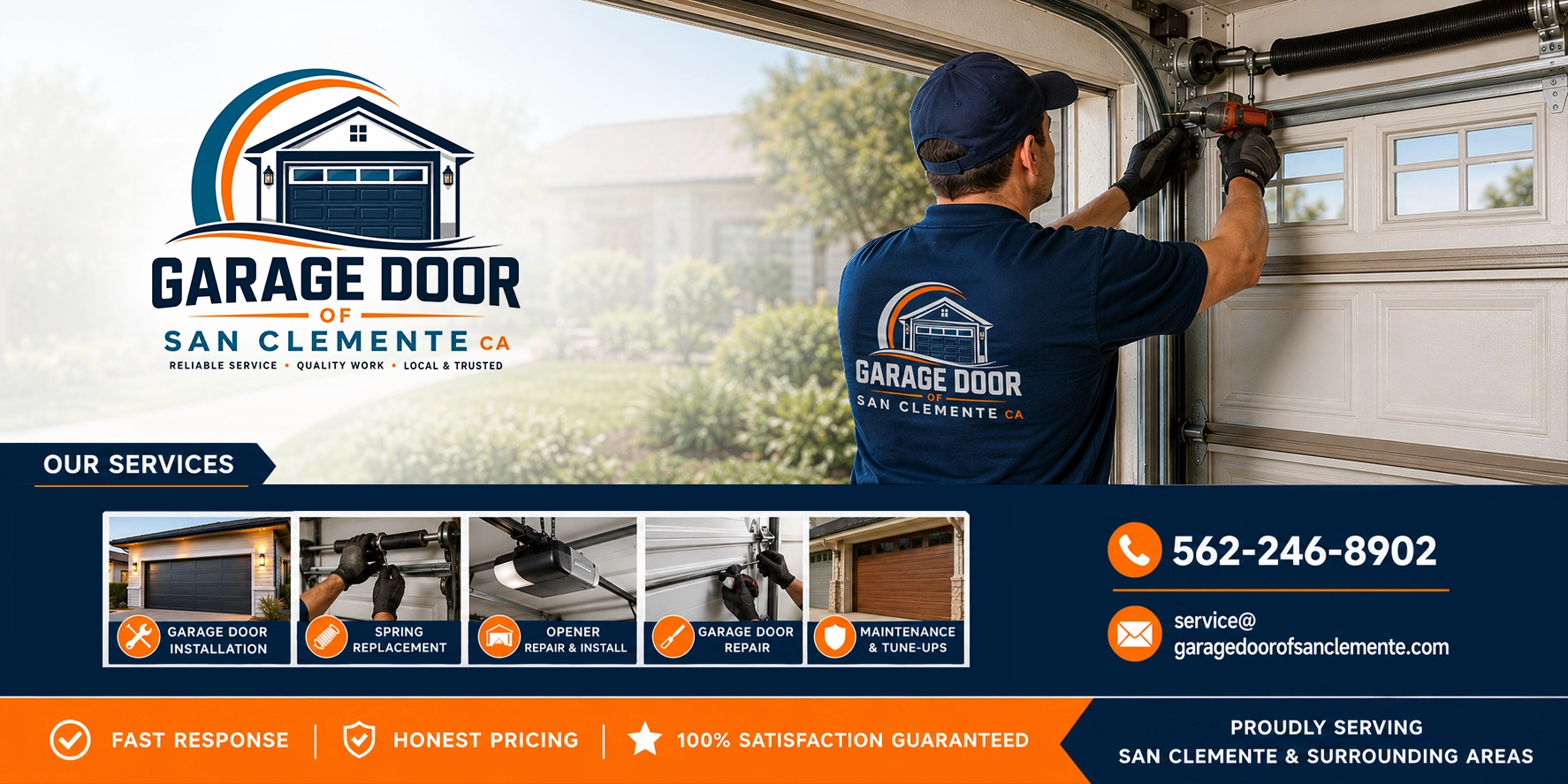 Garage door of San Clemente CA